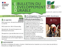 1ere page du Bulletin EDD 20 - septembre 2024